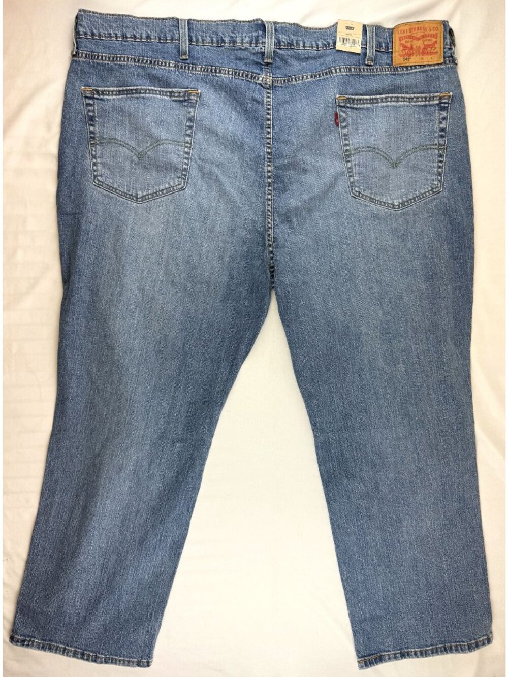 NWT Levis 541 Athletic Taper Blue Jeans Men’s size 50x29 Stretch Light Wash - Picture 2 of 14